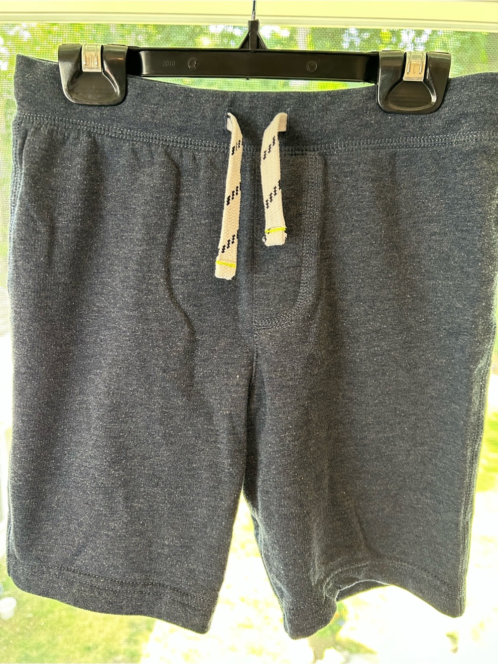 Jcrew Crewcuts Boys PullOn Drawstring Jersey Shorts Youth Large Navy Heather